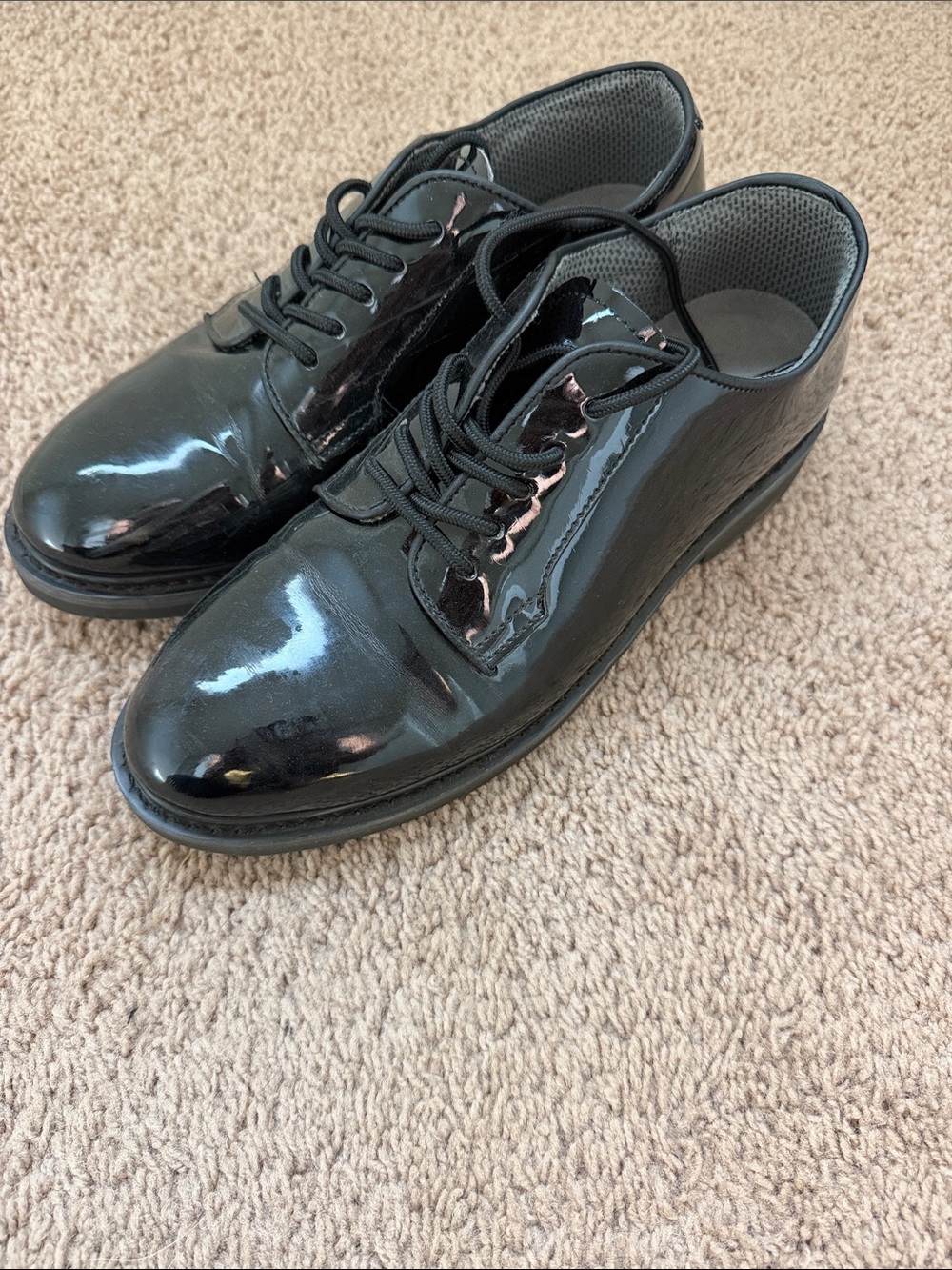 Rothco Men's Black Patent Leather Lace-Up Dress Shoes